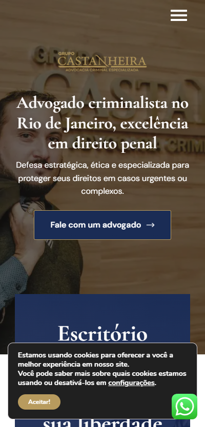 Preview do site Advocacia