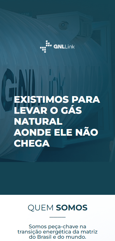 Preview do site Empresa de gás natural