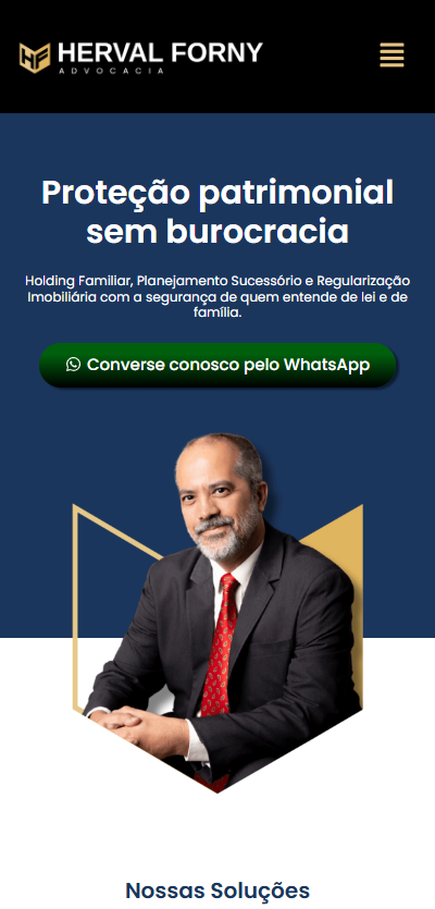 Preview do site Advogado