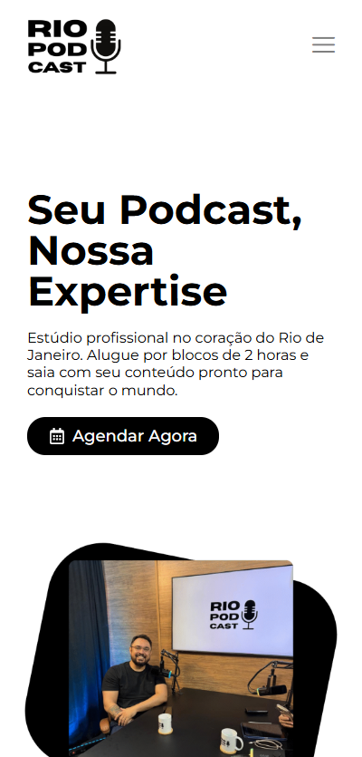 Preview do site Podcast