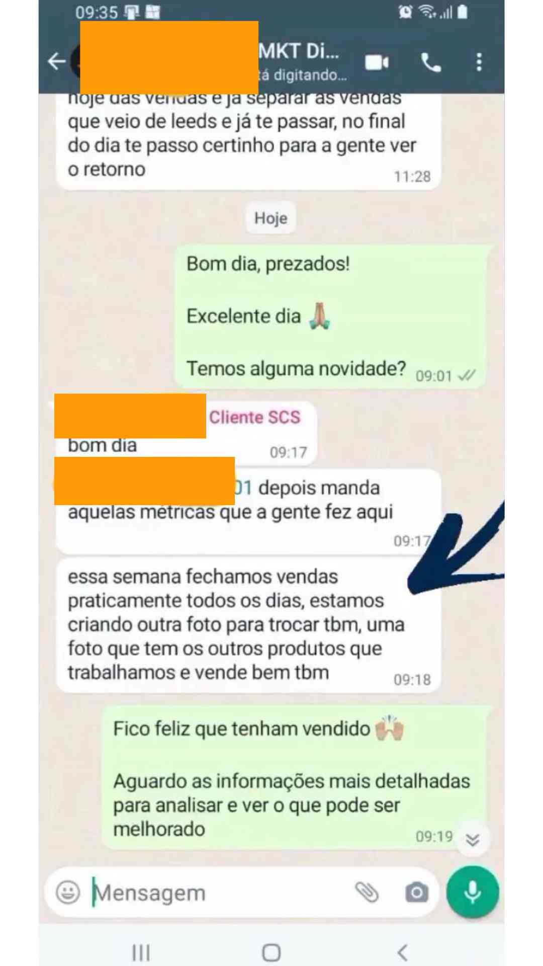 Depoimento vertical de cliente da SCS Mídia