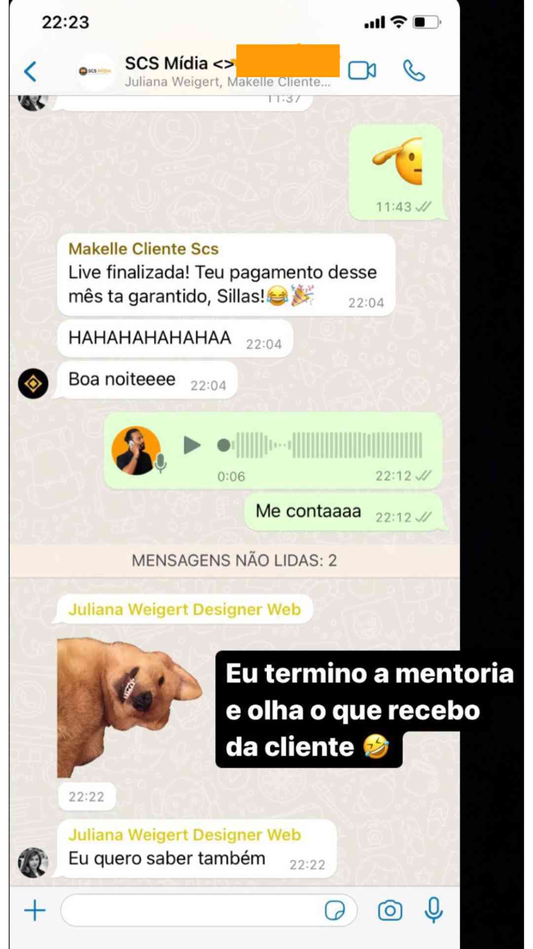Depoimento vertical de cliente da SCS Mídia